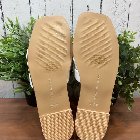 French Connection Women's Shore Flat Slip-on Criss Cross Sandals Size 6 - Picture 6 of 7